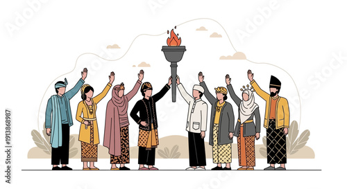 Cultural and Religious Ritual Ceremony with Traditional Atmosphere