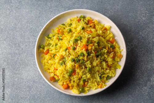 Rice pilaf with vegetables....