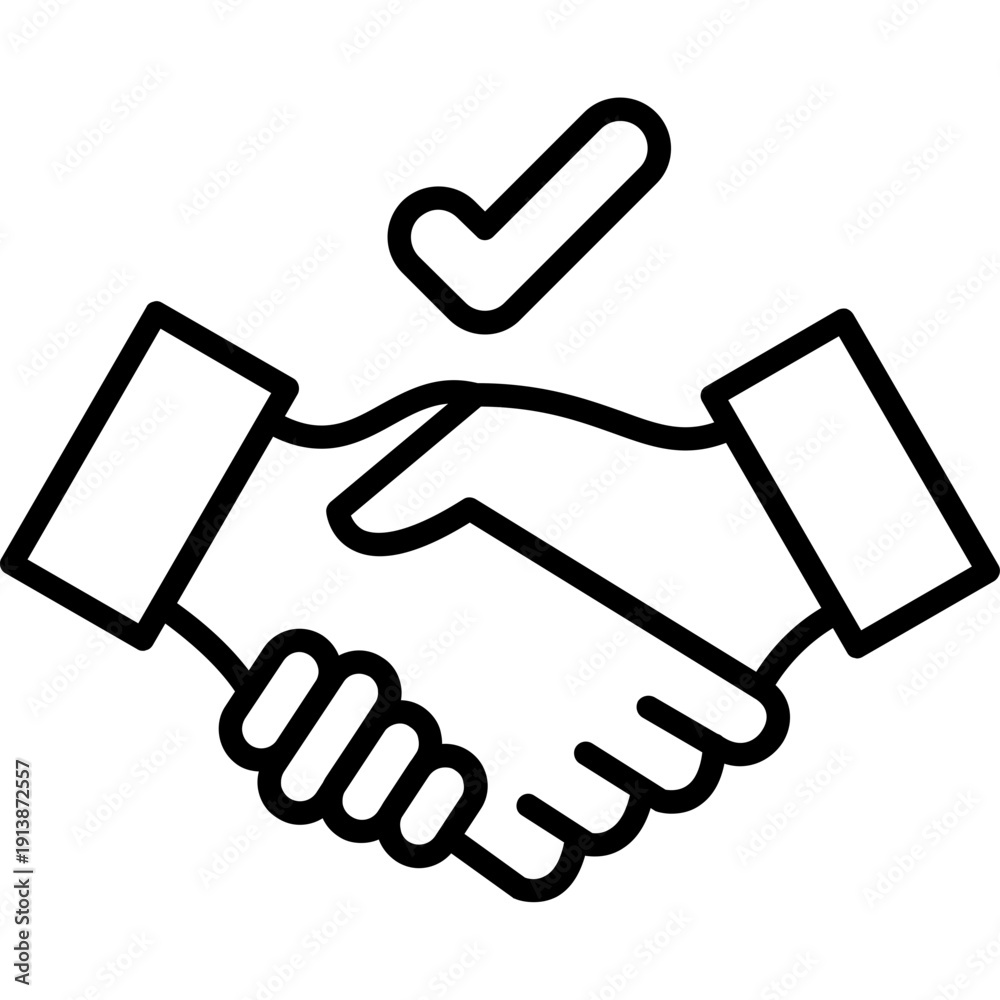 Obraz premium Handshake Icon
