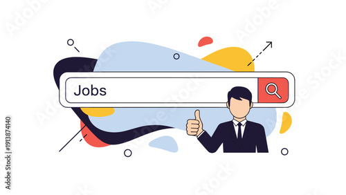 Human and artificial intelligence collaboration concept showing a man giving a high-five to a friendly robot character.