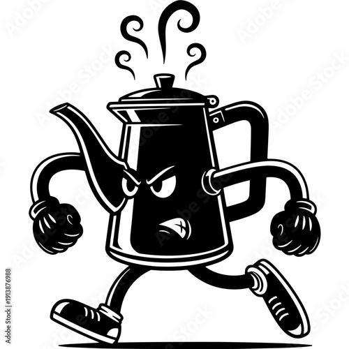 Eerie black and white skull with shattered and cracked design elements surrounding it Vector