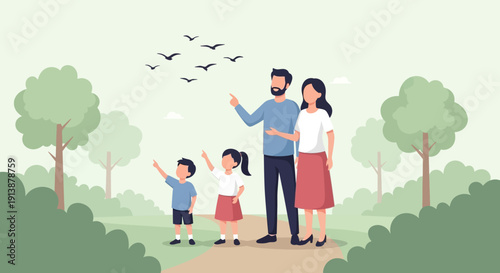 Family Hiking Trip Focused on Wildlife Education
