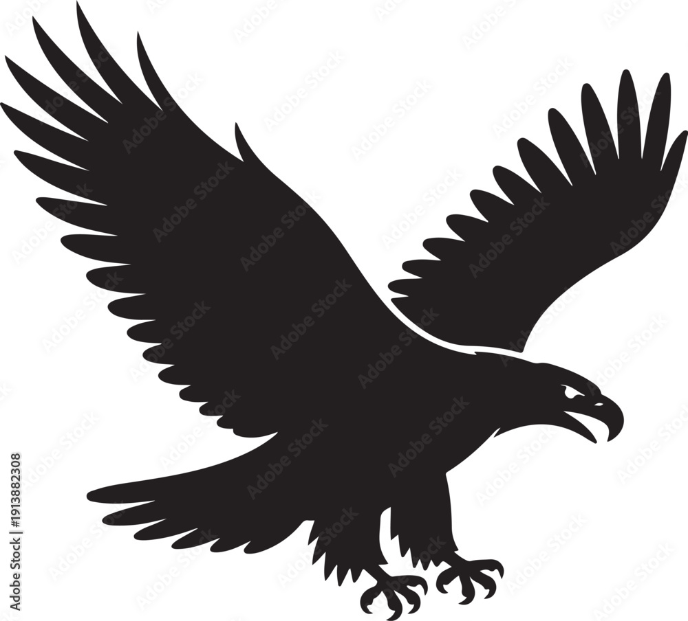 Fototapeta premium vector illustration of a eagle