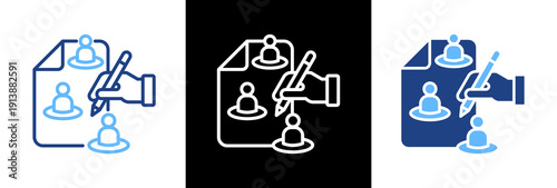 Workforce Planning triple icon