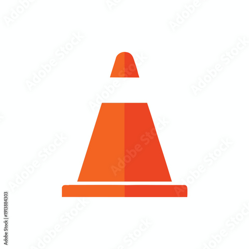 Bright Orange Traffic Cone for Road Safety and Construction Projects