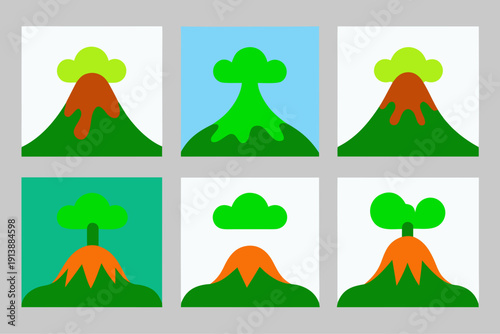 Volcanic landscapes and eruptions