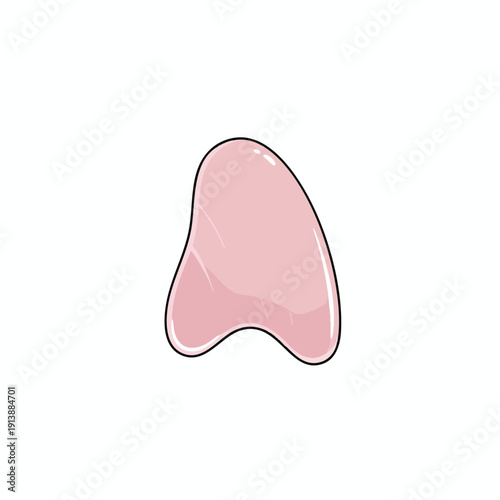 Pink Gua Sha Stone for Facial Massage