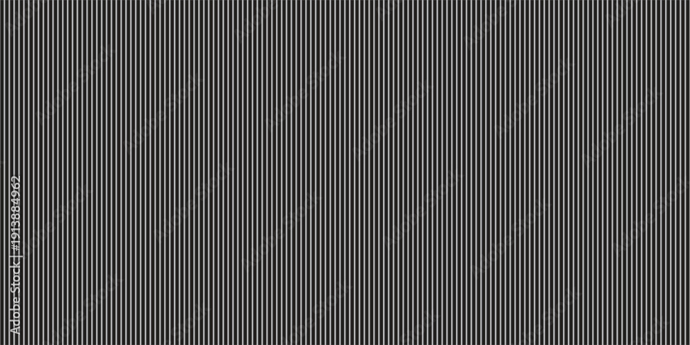 Fototapeta premium Narrow black-white vertical lines. Symmetric geometric ornament. Striped seamless pattern, abstract wallpaper. Digital paper for textile print, page fill. Vector