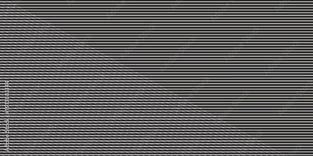 Fototapeta premium Narrow black-white vertical lines. Symmetric geometric ornament. Striped seamless pattern, abstract wallpaper. Digital paper for textile print, page fill. Vector