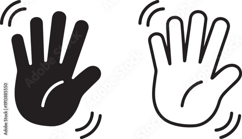 A pair of hands with palms facing outward in a stopping or rejecting motion
