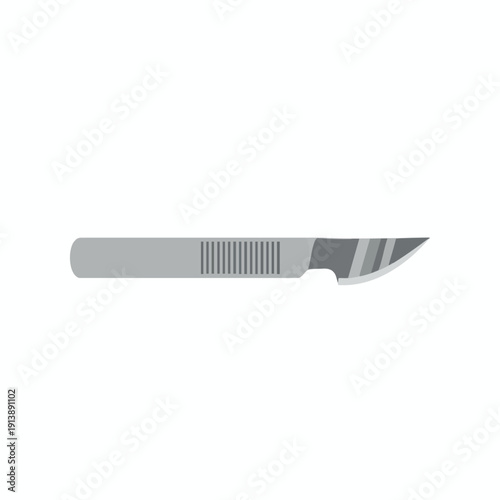 Close up of a Sharp Kitchen Knife on a Wooden Cutting Board