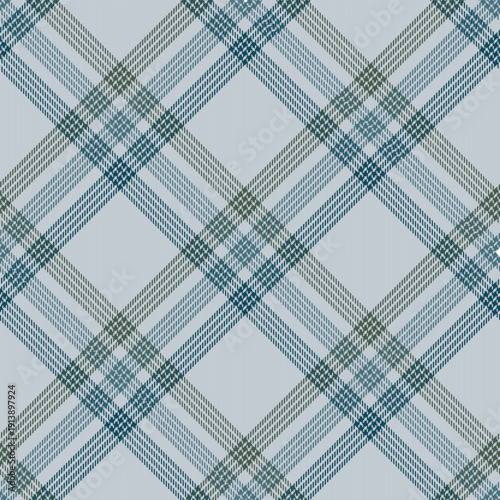 Seamless grey, turquoise color check pattern. Repeating patern plaid.Checkered design for prints.Repeated tartan fabric. Vector scottish fabriс.Ekose texture.Madras flannel.Checker line.
