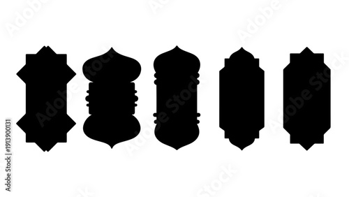 Ramdan pattern isolated PNG transparent background.	