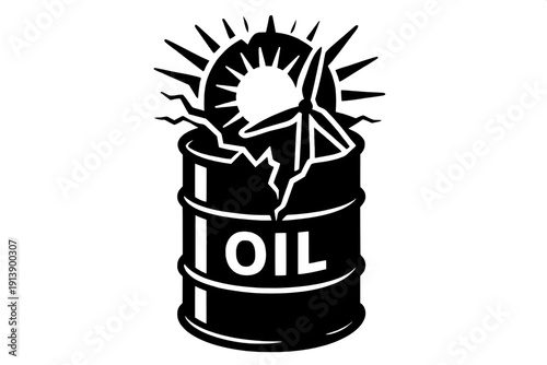 Energy Transition Green Future Illustrative Icon - Renewable Energy