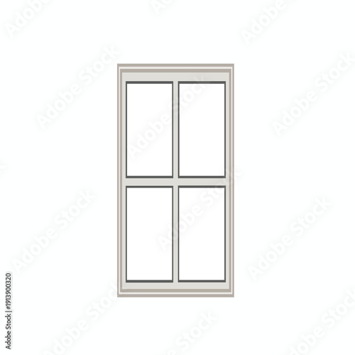 Modern Double Pane Window Frame Ideal for Home and Office Decor