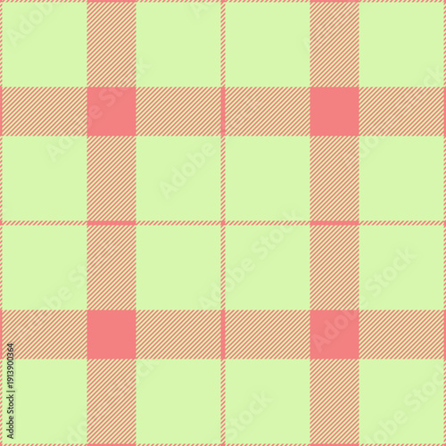Hotel vector tartan pattern, gentleman background seamless textile. Comfortable check texture plaid fabric in light coral and light colors.