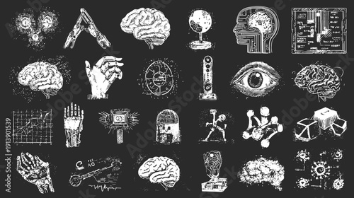 set of AI icons 