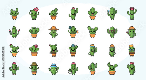 Colorful Wireless Earbuds and Charging Cases Icon Set