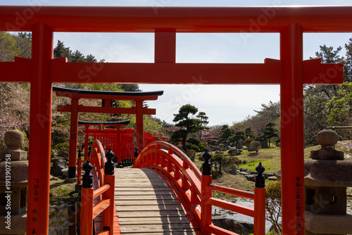 Thousand Torii Gates at Takayama Inari Shrine, Tsugaru City, Aomori, Japan
