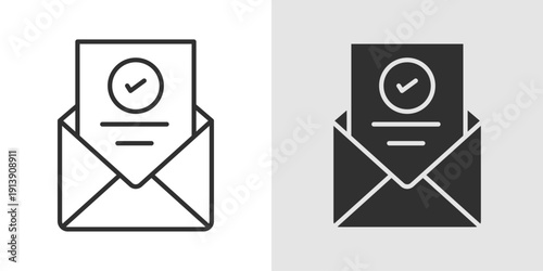 Offer Letter Icon representing job offers, employment confirmation, hiring decisions, and official recruitment documentation.