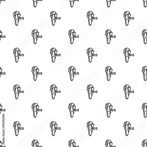 Angle grinder tool seamless pattern background creating construction theme