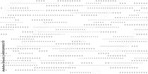 A subtle, stylish halftone pattern emerges against a light gray backdrop, showcasing a contemporary dot matrix design with delicate gradients and a seamless vector texture