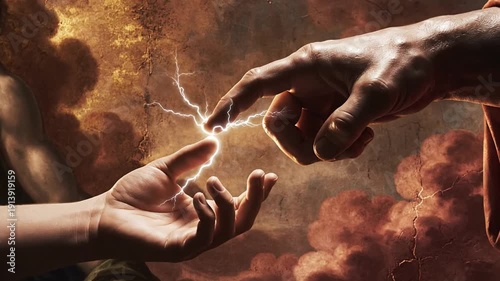 divine touch, creation, hands, god, human, fresco, art, renaissance, painting
