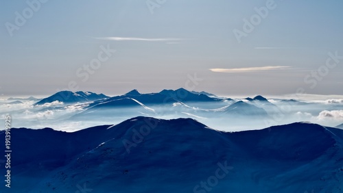 Snow and Clouds
Low clouds drifting through the Sharr Mountains.