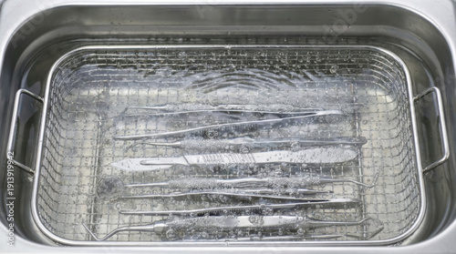 Dental instruments ultrasonic cleaner stainless steel tray sterilization hospital dental clinic tool care