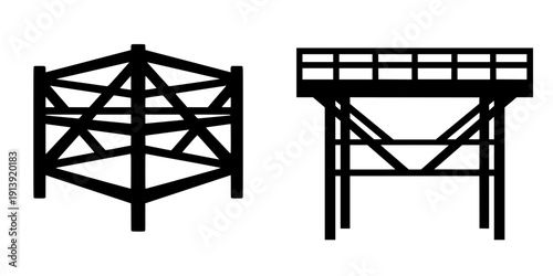 Timeless Warehouse Architecture: A Black and White Iconic Design