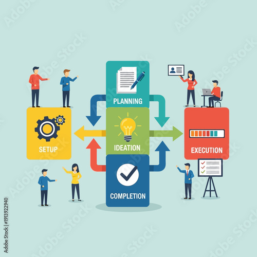 Business people working in teamwork collaboration.