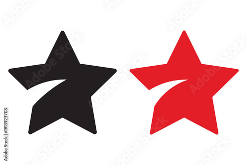 Colorful stars icon. stars sign, rating symbol. vector illustration icon symbol.