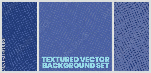 Blue geometric vector texture background set. Abstract technical digital mesh pattern design. Ideal for modern digital design, banners or technical documentation requiring a futuristic aesthetic.
