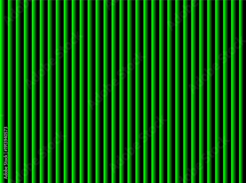Green Vertical Line Pattern on Black Background | Abstract Striped Texture with High Contrast, Minimalist Geometric Design for Modern Digital and Creative Visual Projects