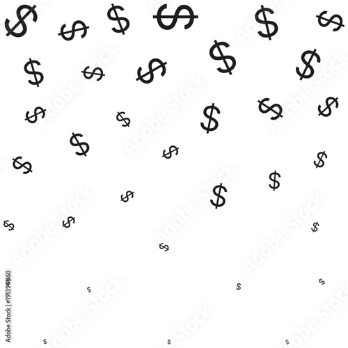 Falling United States Dollar Currency Pattern