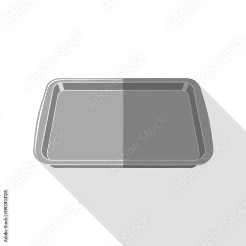 Empty Baking Tray for Culinary Preparation and Cooking