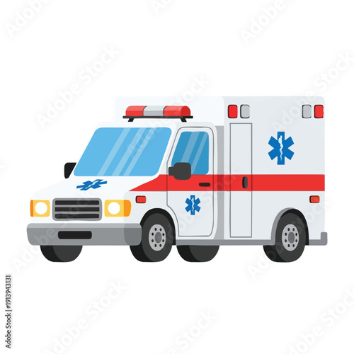 Modern Emergency Medical Vehicle for Rapid Response and Patient Transport