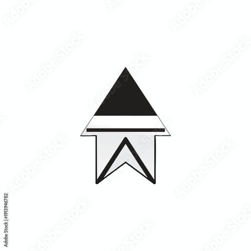 Free Download Simple Geometric Arrow Icon - GFXLoad