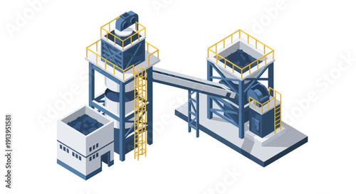 Industrial machinery equipment manufacturing production line.