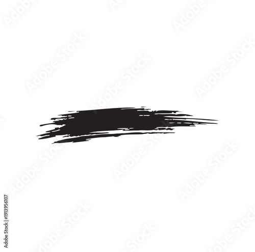 Horizontal artistic brush texture for graphic design