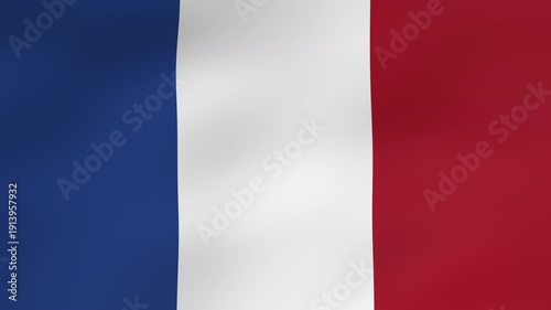 Fond tricolore bleu blanc rouge avec effet de drapeau en mouvement
