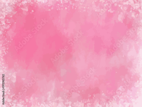 抽象背景 ピンク水彩グラデーションのやわらかいテクスチャ背景素材 バナー・広告・Webデザイン向けベクター / Abstract Background Soft Pink Watercolor Gradient Texture for Banner Advertising and Web Design Vector