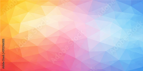 Abstract colorful geometric triangle pattern background for modern design and wallpaper