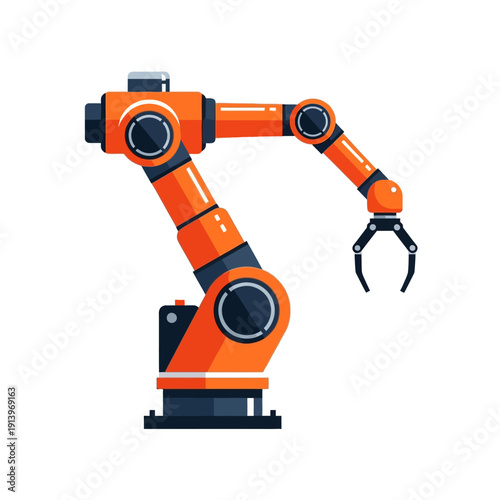Industrial robotic arm, automation, manufacturing, engineering, technology, modern, science