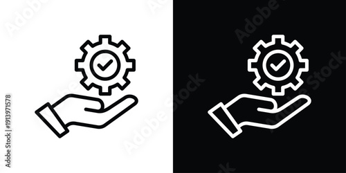 Service Icon Sheet Black And White