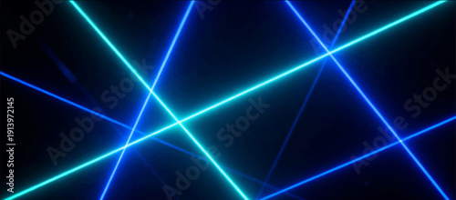 Vector illustration of the VFX effect of laser beams intersecting in space, creating a dynamic grid of light.