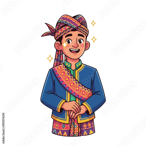 Person Wearing Traditional Ethnic Costume