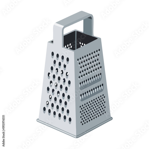 Stainless Steel Boxed Cheese Grater for Kitchen Cooking and Food Preparation