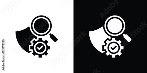 Analysis Icon Sheet Black And White