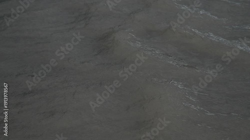 Natural River Current Flowing Downstream